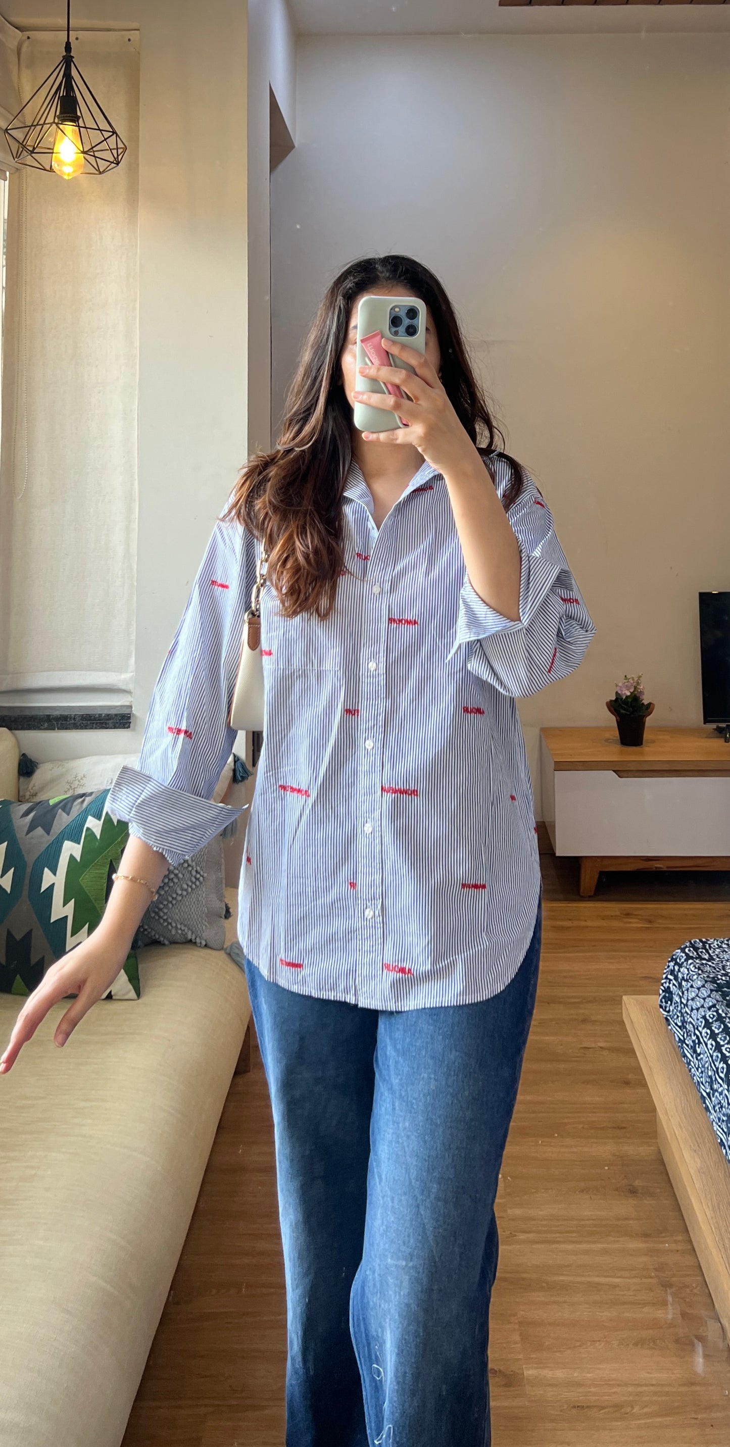 Embroidered Oversized shirt