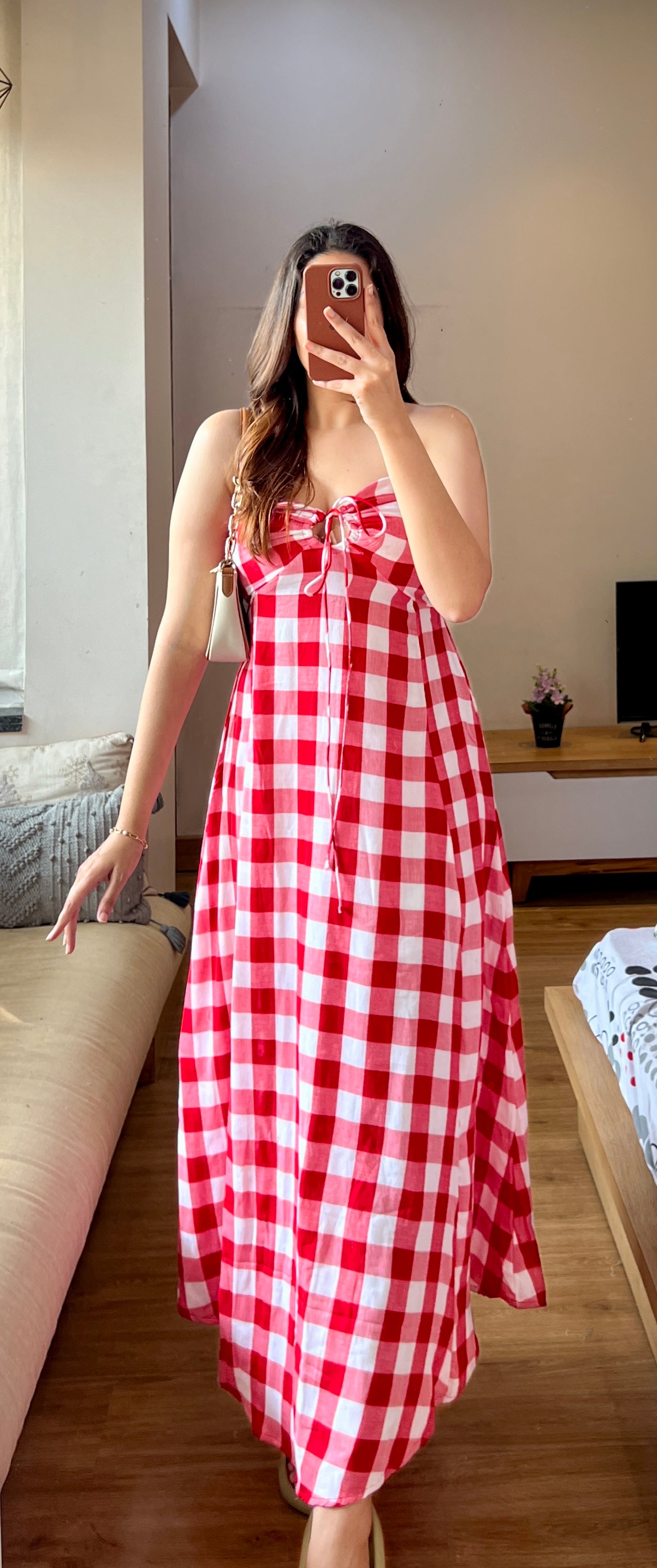 Tube dress with back smocking