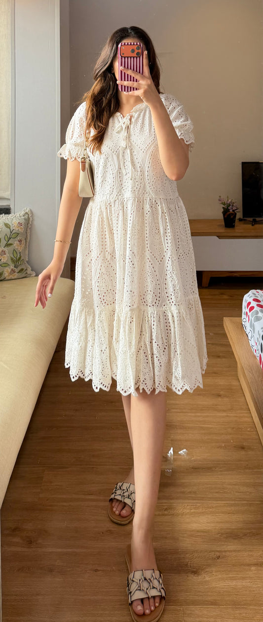 Schiffli Dress