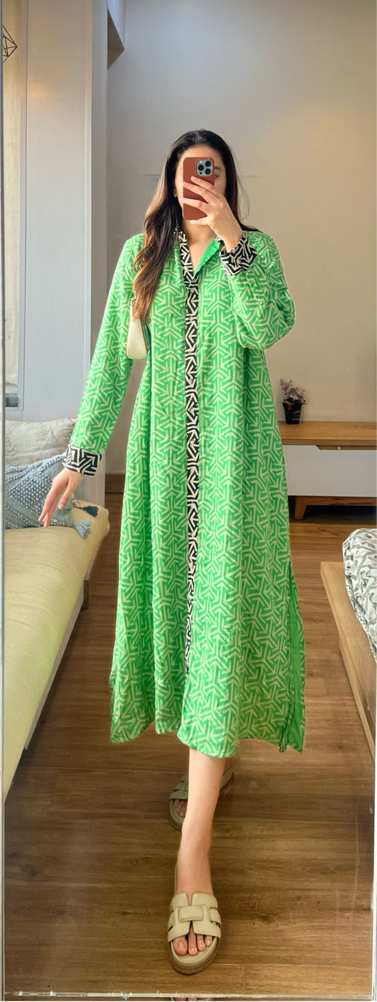 Oversized shirt dress