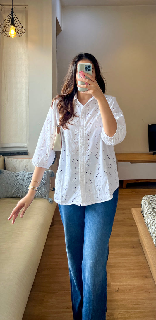Schiffli shirt