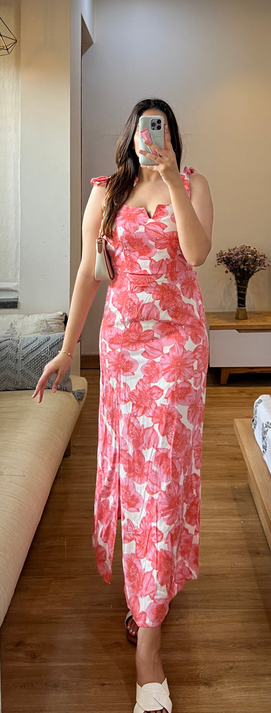 Back cut out Dress