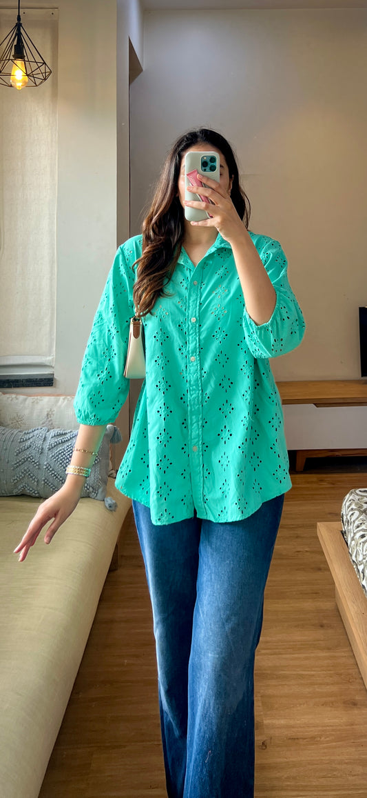 Schiffli shirt