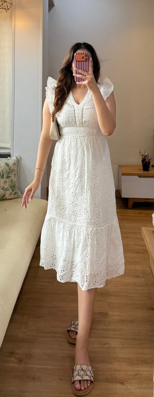 Schiffli Dress